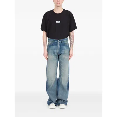 Mm6 Maison Margiela Denim Wide-leg Jeans In Blue
