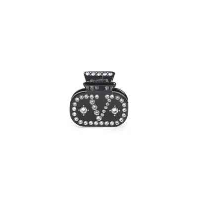 Valentino Crystal Decorative Hair Accessories In Black