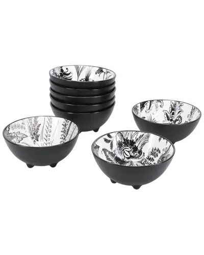 Bia Cordon Bleu Sonata Footed 8pc Bowl Set In Black