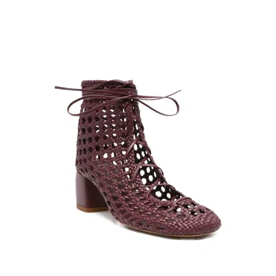 Forte Forte 55mm Woven Lace-up Boots