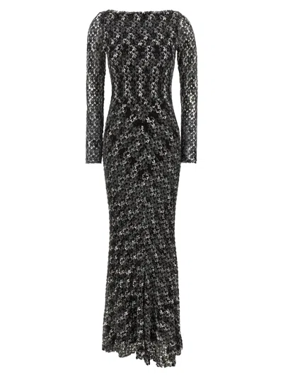 Missoni Long Dress Dresses Multicolor In Black