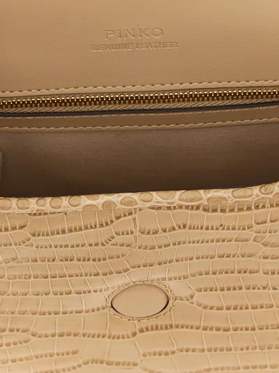 Pinko Love Bag Box Shoulder Bags Beige