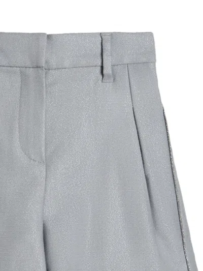 Brunello Cucinelli Pleated Shorts In Gray
