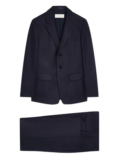 Dries Van Noten Single-breast Wool Suit In Blue