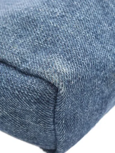 Pre-owned Prada 2000s Denim Makeup Bag