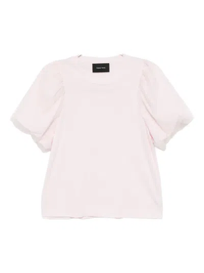 Simone Rocha Cotton T-shirt In Pink