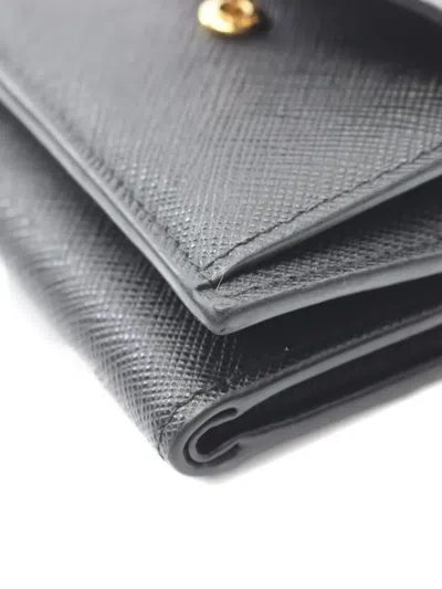 Pre-owned Prada 2010s Saffiano-leather Tri-fold Wallet