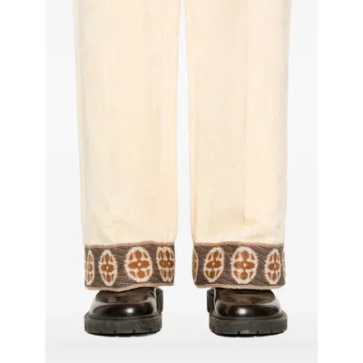 Valentino Neutral Pants In Neutral