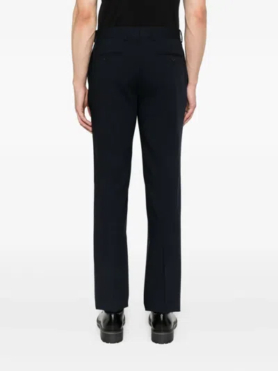 Sandro Wool Tailored Trousers In Black