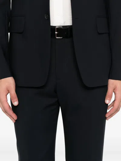 Sandro Wool Tailored Trousers In Black