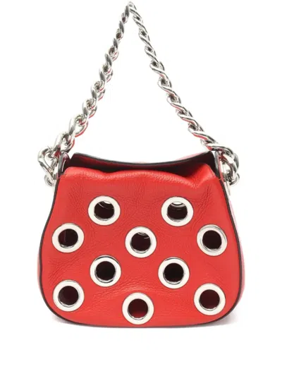 Pre-owned Prada 2000 Eyelet-embellished Shoulder Bag
