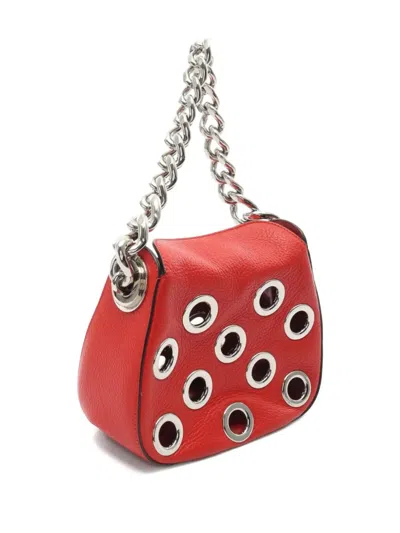 Pre-owned Prada 2000 Eyelet-embellished Shoulder Bag