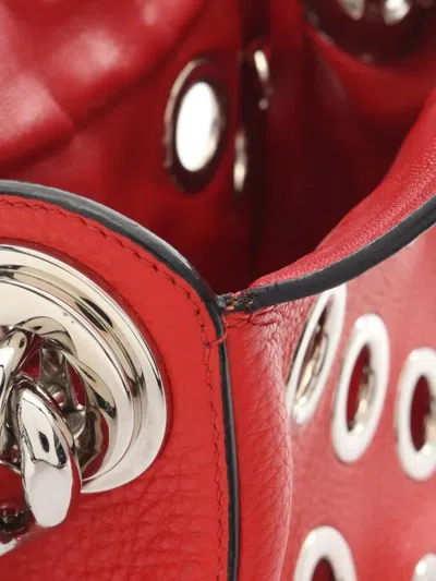 Pre-owned Prada 2000 Eyelet-embellished Shoulder Bag