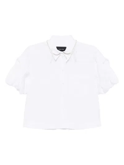 Simone Rocha Puff-sleeve Shirt In White