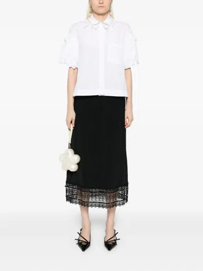 Simone Rocha Puff-sleeve Shirt In White