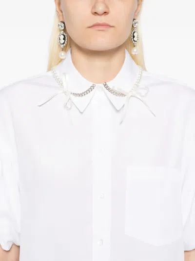 Simone Rocha Puff-sleeve Shirt In White