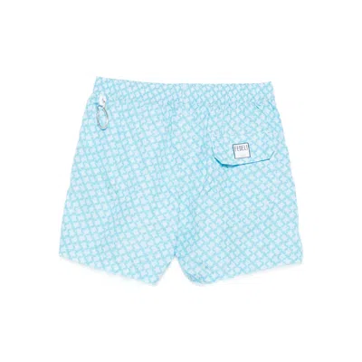 Fedeli Polyester Beachwear In Blue