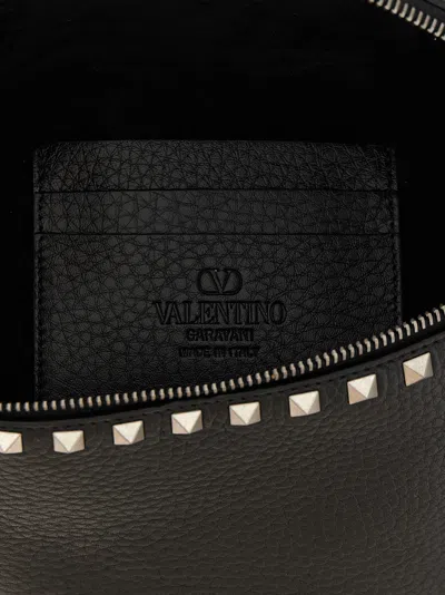 Valentino Pebbled Stud Leather Belt Bag