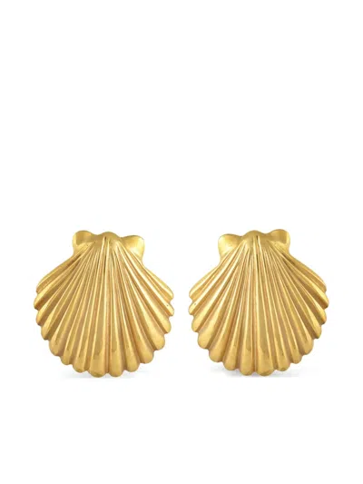 Mayol Shell Earrings In Gold