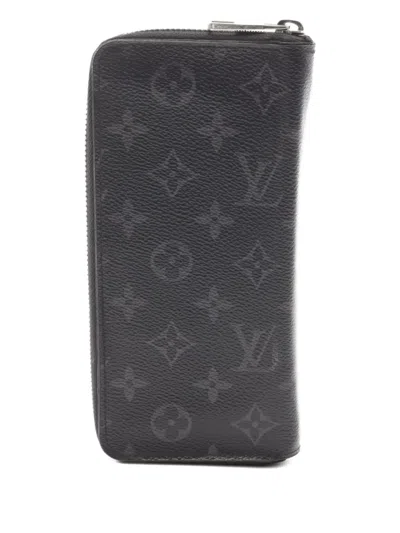 Pre-owned Louis Vuitton 2019 Zippy Monogram Eclipse Long Wallet