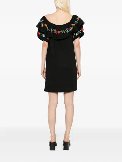 Rixo London Sd Saige Ombre Dress In Black