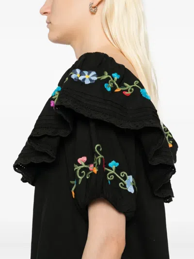 Rixo London Sd Saige Ombre Dress In Black