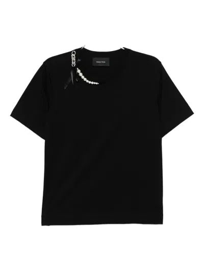 Simone Rocha Cotton T-shirt In Black