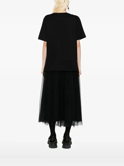 Simone Rocha Cotton T-shirt In Black