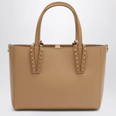 Christian Louboutin Beige Leather Cabata Mini Tote Bag Women In Neutral