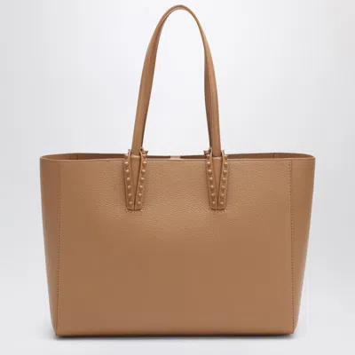 Christian Louboutin Beige Leather Cabata Small Tote Bag Women In Neutral