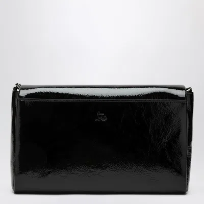 Christian Louboutin Loubi54 Black Patent Leather Clutch Bag Women In Black