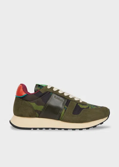 Paul Smith Khaki 'eighties' Trainers Brown In Green