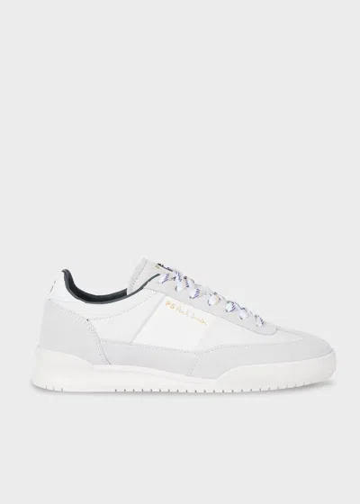 Paul Smith Women's White Nubuck Leather 'dover' Trainers In White