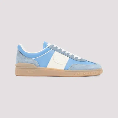 Valentino Garavani Upvillage Low Top Trainer In Crust Leather And Nylon