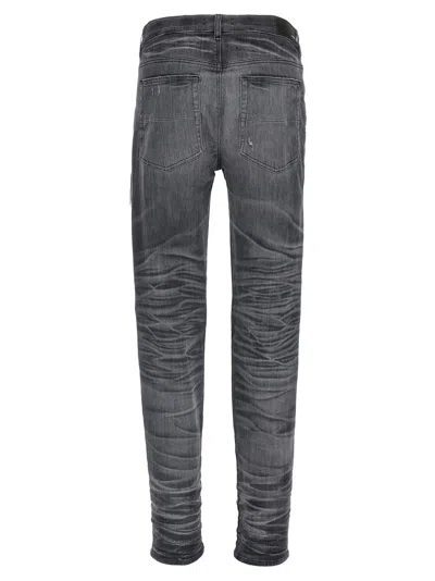 Amiri Stretch Denim Jeans Distressed Detailing In Black