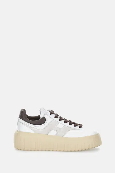 Hogan H-stripes Sneakers In White
