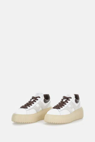 Hogan H-stripes Sneakers In White