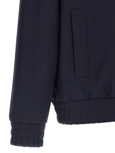Valentino Wool And Cotton Jacket With Chevron Pattern In Multi