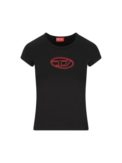 Diesel T-shirt And Polo Shirt In Black