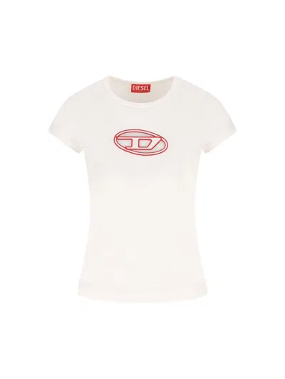 Diesel T-shirt And Polo Shirt In White