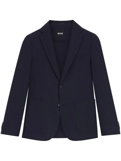 Hugo Boss Packable Slim-fit Blazer In Water-repellent Stretch Fabric