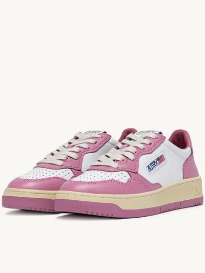 Autry Medalist Bi-color Leather Sneakers