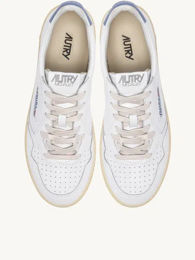 Autry Medalist Low Leat Leat Wht Tempest Sneakers In White