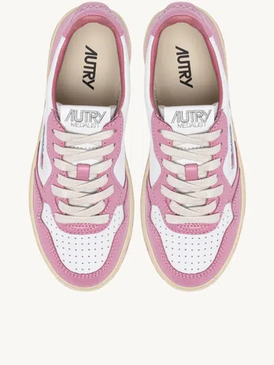 Autry Medalist Bi-color Leather Sneakers
