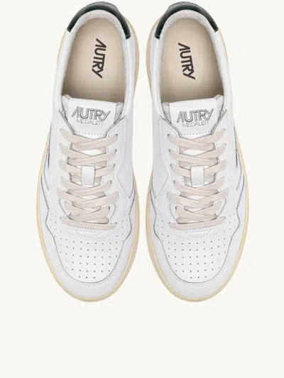 Autry White Sneakers With Smooth Leather Upper In White