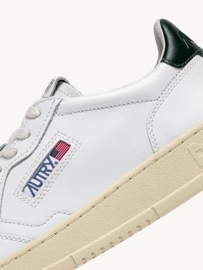 Autry White Sneakers With Smooth Leather Upper In White