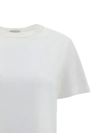 Brunello Cucinelli Monochrome T-shirt In White