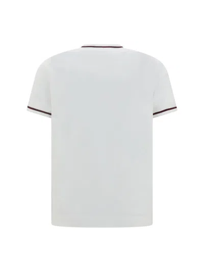 Brunello Cucinelli Embroidered-detail Cotton T-shirt In White