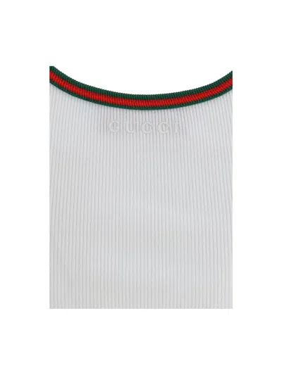 Gucci Classic Sleeveless Tank Top With Contrasting Trim