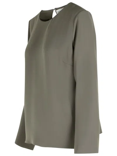 P.a.r.o.s.h Poker Grey Polyester Blouse In Gray
